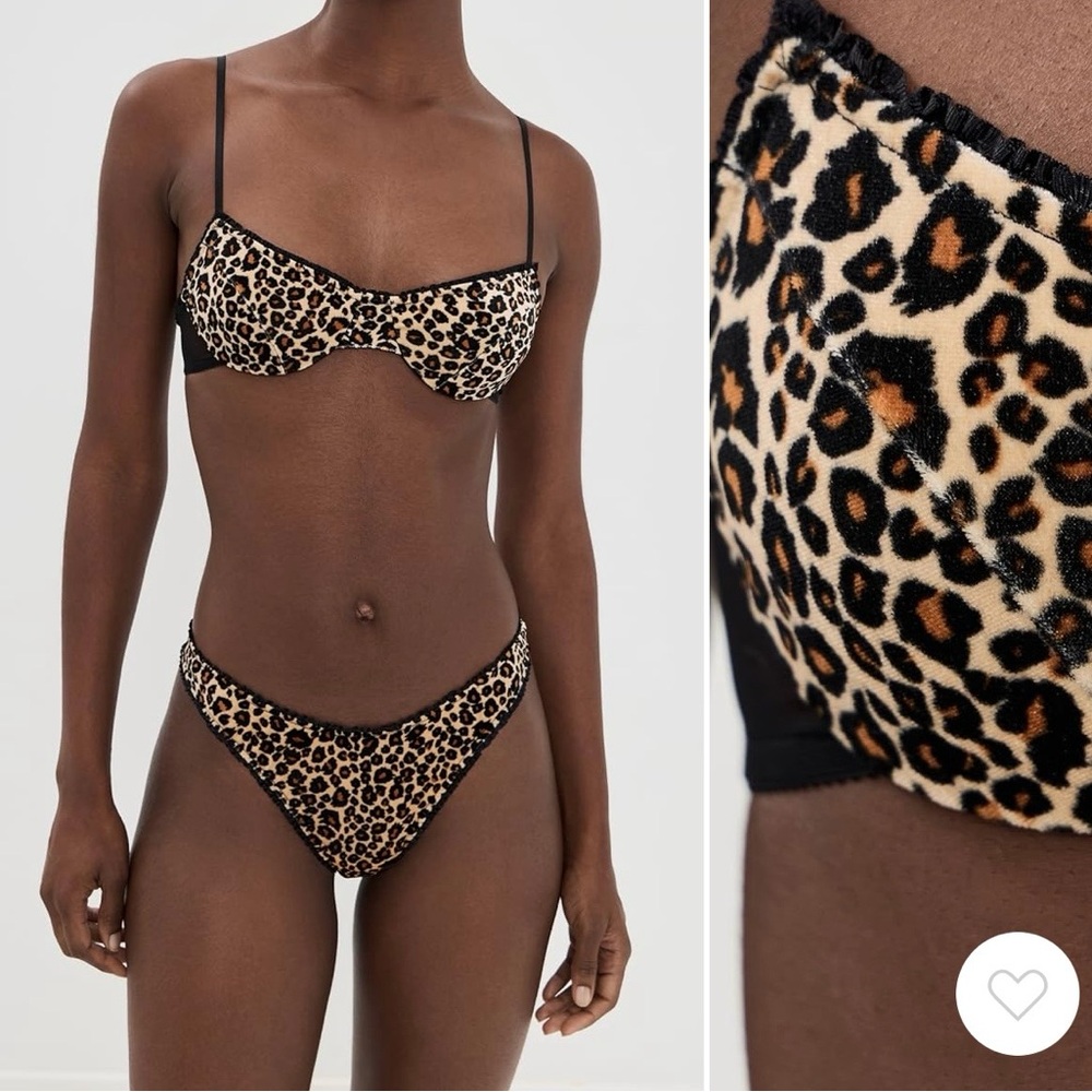 Only Heart Leopard Print Underwire Bra - Women Intimates & Sleepwear